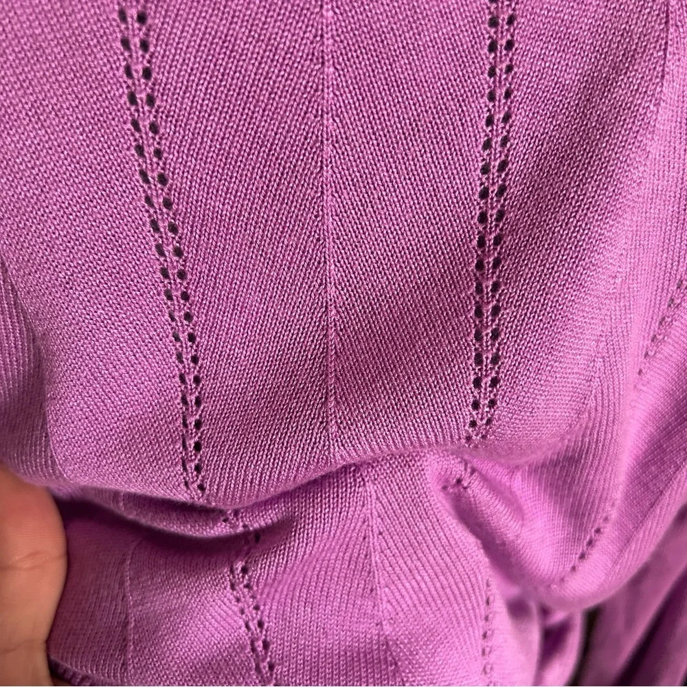 Banana Republic Women's Lilac Crew Neck Sweater - Picture 4 of 7